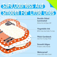 SpriteGru 9 Pieces Kids Lacing Cards - Farm Themed-A - image 3