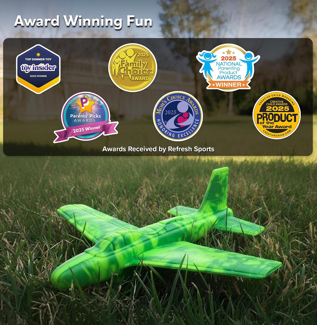 Foam Airplanes - Stocking Stuffers for Kids All Ages 4 5 6 7 8 9 10 Year Old - Best Toy Gift - Boy - Green - image 4