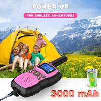 Wishouse Walkie Talkies for Kids Rechargeable with USB Charger - Pink Purple - image 2