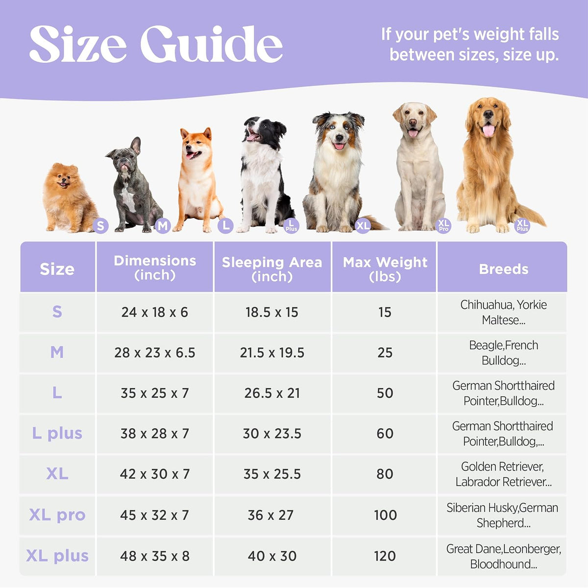 LE SURE Cute Cozy High Back Orthopedic Dog Beds Medium Size Dog - 35.0"l X 25.0"w X 7.0"th / Hazel - image 3