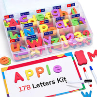 Gamenote Magnetic Alphabet Letters Kit - 178PCS