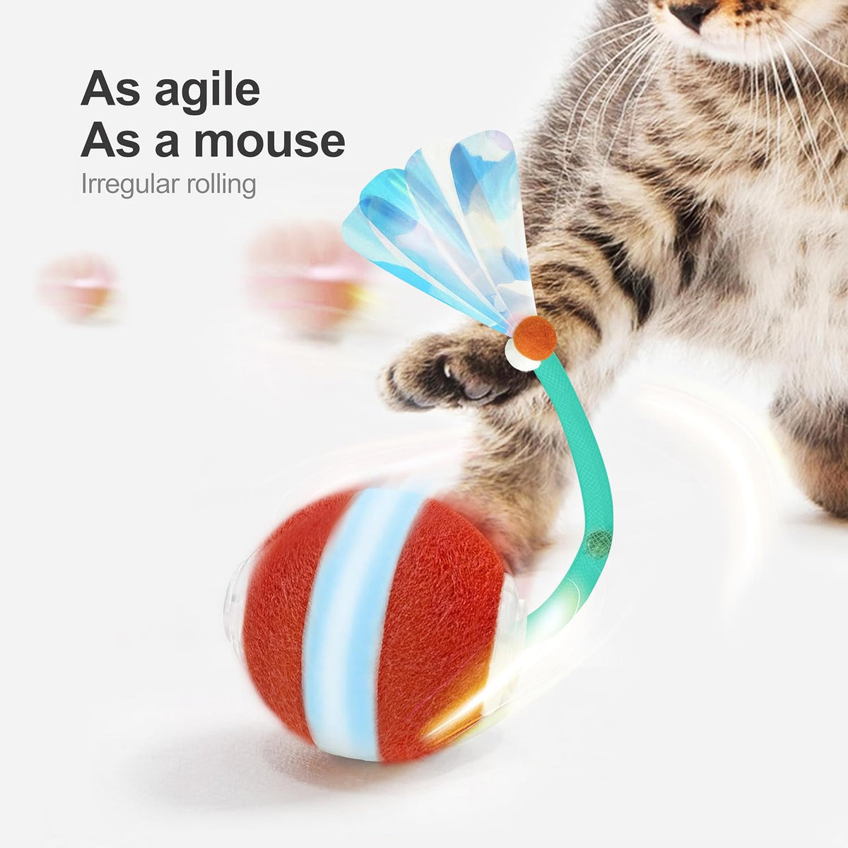 Jkanti Interactive Cat Toys for Indoor Cats - Green - image 2