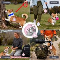 Portable Dog Water Bottle - Pink Bow Print - image 4