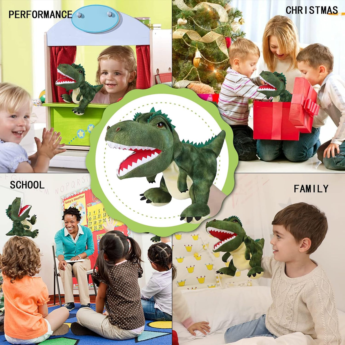 Puppet Hand Puppets for Kids - Dinosaur 1 - image 3