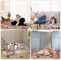 Washable Thickened Pee Pads for Dogs, 4 Pack (18"x24") Upgrade Reusable Puppy Pads with Non-Slip Rug, Super Absorbent Leakproof Puppy Training & Whelping Pads for Dogs, Doggie