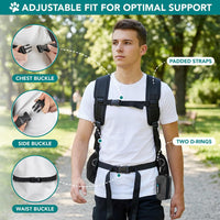 PetAmi Dog Carrier Backpack, Hands Free Front Pet Carrier - Black / 16.5"L x 10.0"W x 17.0"H - image 2