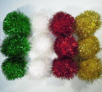 Bushy Sparkle Ball Cat Toy - 24 Pack - image 2