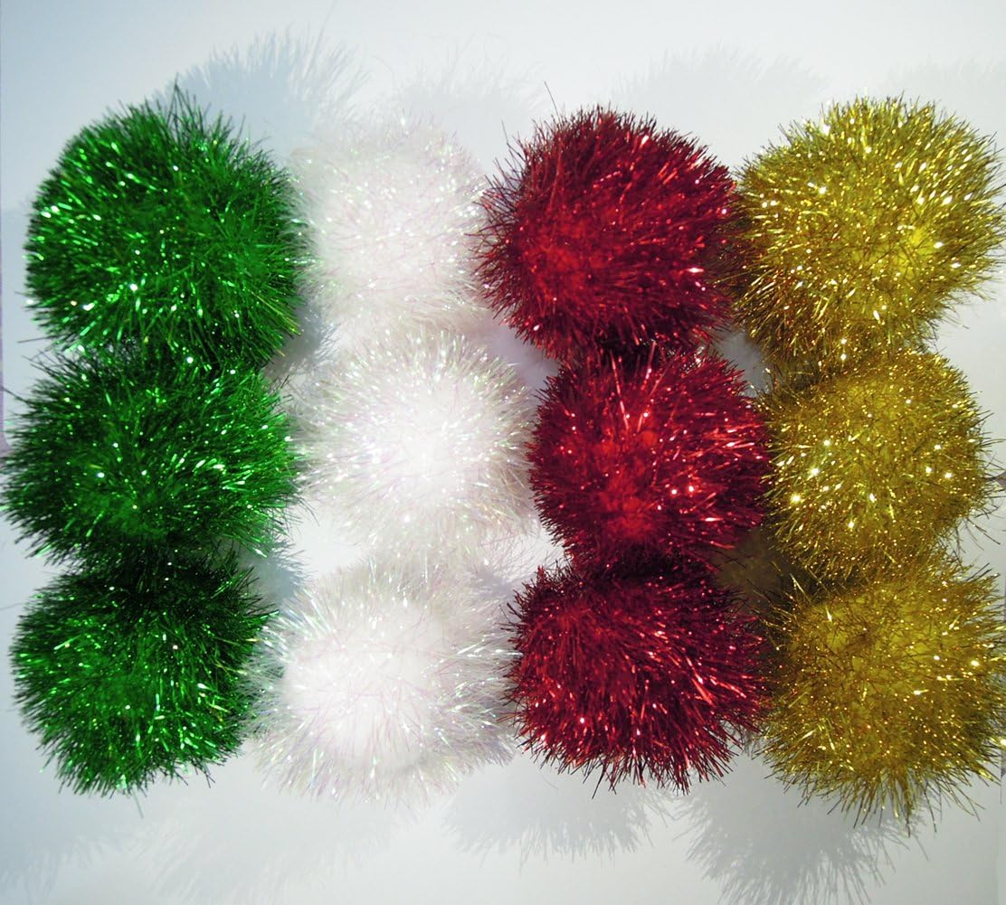Bushy Sparkle Ball Cat Toy - 24 Pack - image 2