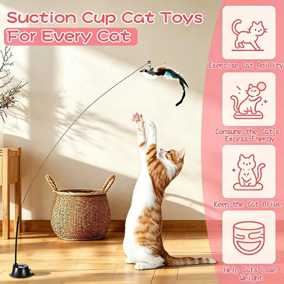 Interactive Bird Simulation Cat Toy Set – Essentials for Cats - image 2
