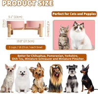 Elevated Ceramic Dog Bowl - Pink / Small - image 2