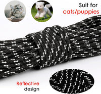 Reflective Cat Long Leash 15 FT - 50 FT / Black - image 2