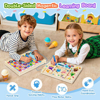 2 in 1 Magnetic Color and Number Maze Double-Sided ABC Alphabet - One Size / Ice Cream - image 4