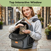 Morpilot Expandable Cat Carrier Backpack for Small Dogs & Cats Up - image 4