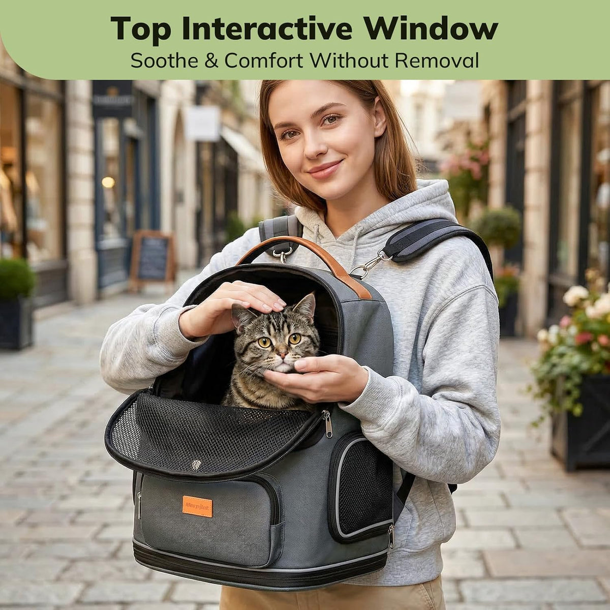 Morpilot Expandable Cat Carrier Backpack for Small Dogs & Cats Up - image 4