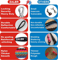 ZALER Long Dog Leash, 50 feet 30ft 20ft 15ft 10ft Dog Training Lead, Heavy Duty Reflective Check - Pink / 10FT*2/5" - image 4