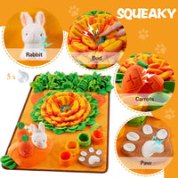 Pet Snuffle Mat for Dogs Sniff Mat Nosework Feeding Mat Slow Feeder - 29.5''x18.9'' - image 3