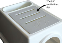HOP Rabbit Litter Box, Less Mess with Built-in Hay Feeder Designed for Rabbits/Bunnies. Includes - LITTER BOX ONLY - image 3