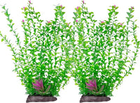 Hamiledyi Aquarium Plastic Plants Aquarium Decor Artificial Fish Tank Plants,Tall Fish Tank Decorations, Extra Large Aquarium Plant 20.4-inch Tall,2PCS