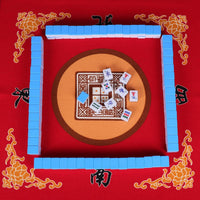 Mahjong Mat with 3 Dice & Carrying Bag - Red - image 4