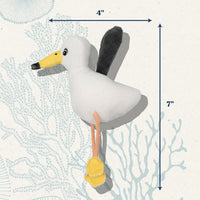 Premium Plush Cat Toy, Whale Cat Toy, Eco Friendly, Catnip - Sally the Seagull - image 3