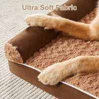 Orthopedic Washable Large Dog Bed for Senior Dog Comfy Sleep – Essentials for Dogs - 42"l x 30"w x 7"th / Brown - image 4
