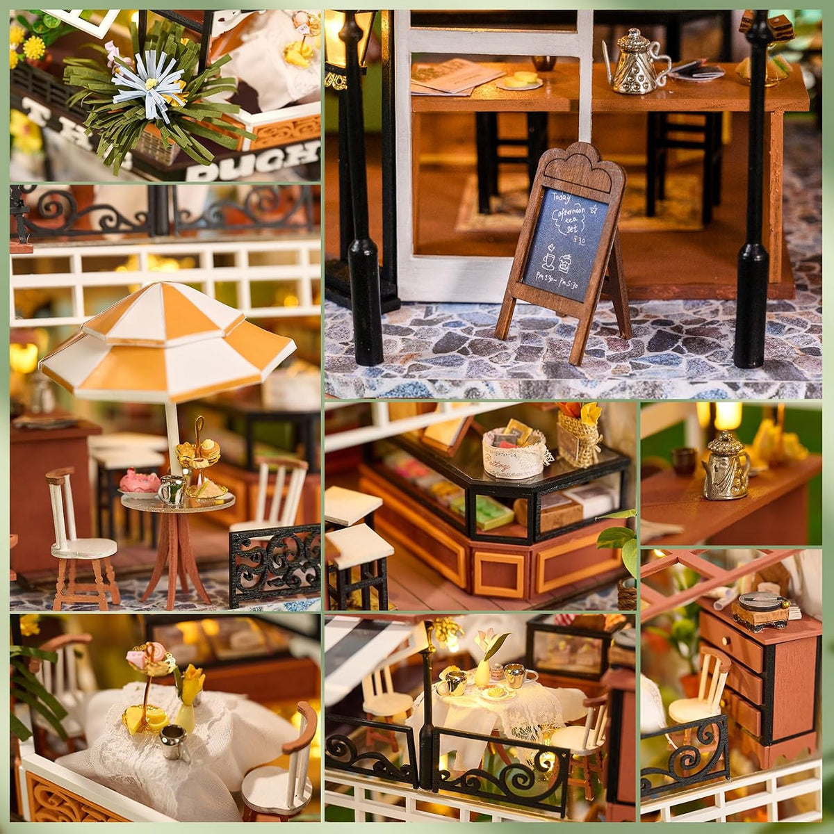 CUTEBEE 3D Wooden Puzzle for Adults - The Duchess's Tea Room - image 4