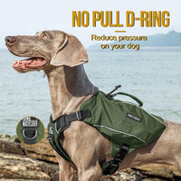 ONETIGRIS Y-Shaped Dog Backpack with Handle - Medium / Green - image 2