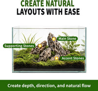 Dragon Stone Aquascaping Rocks, Aquarium Stone Set - 1 lb (2–4") / Dragon Stone - image 3