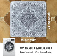 nunubaby Washable Pee Pads for Dogs, Stylish, Non-Slip and Leak-Proof Pee Pads. Reusable Potty Pads for Dogs for Crates and Floors.(Gray/Geo, 36" x36")