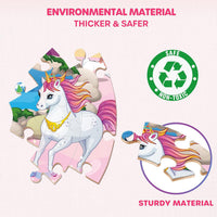 SYNARRY Unicorn Princess Mermaid Fairy Floor Puzzles for Kids Ages 3-5 – Fun for Kids & Family - Unicorn Princess Mermaid Fairy - image 4