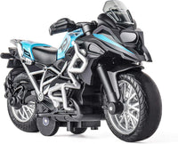 MING YING blue diecast motorcycle toy with sound and light - view 3