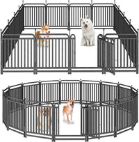 Thickened Dog Playpen Foldable Metal Yard Fence32/40inch Compact