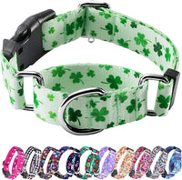 Martingale Dog Collar with Buckle - Clover / Small