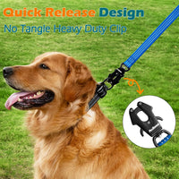 Heavy Duty Short Dog Leash - Dark Blue / 18 Inch - image 2