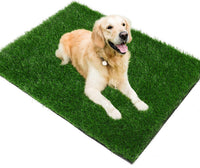 Fake Grass Pad for Dogs Potty Training Artificial Turf - 39.4x19.7 Inch / Green
