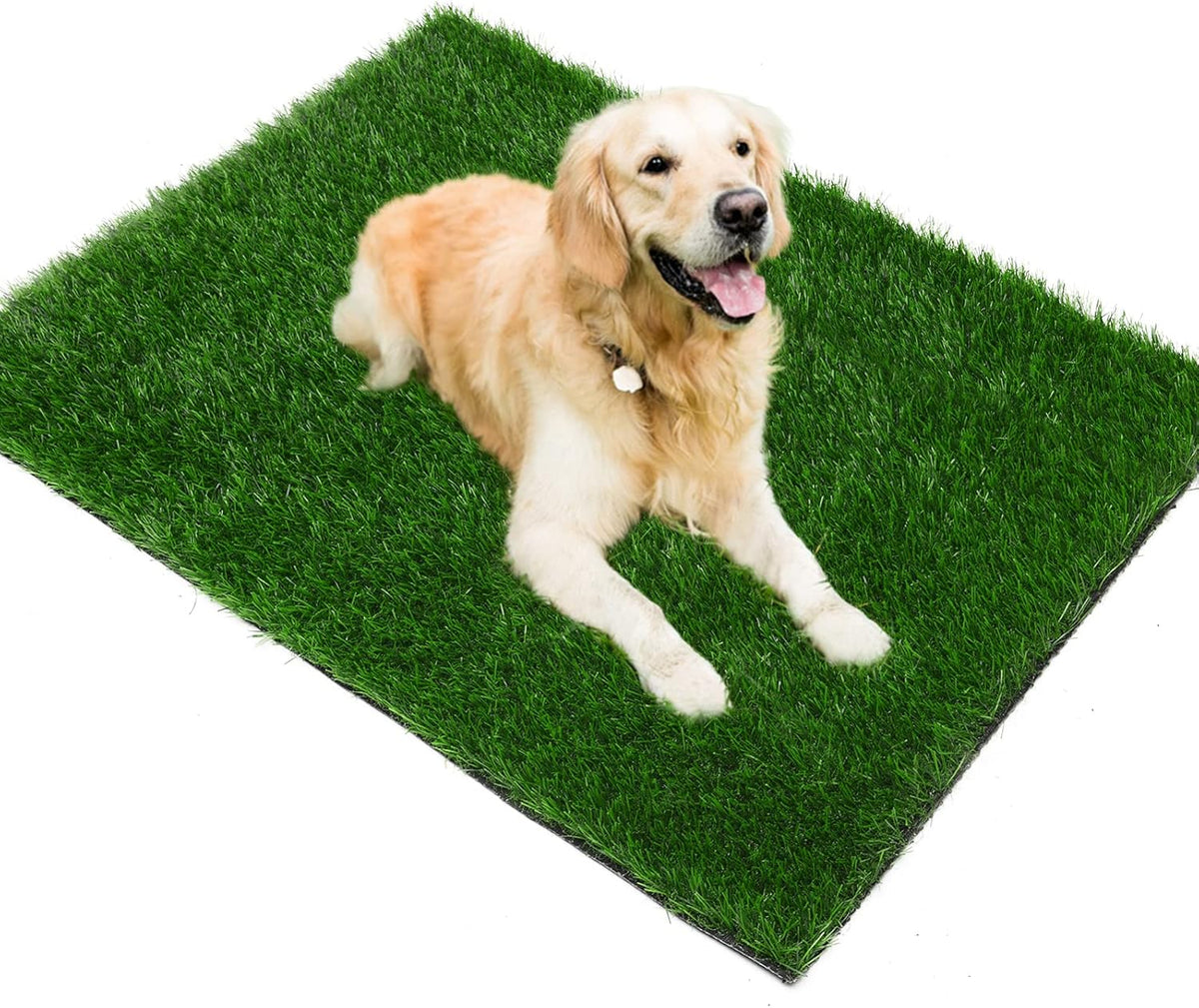Fake Grass Pad for Dogs Potty Training Artificial Turf - 39.4x19.7 Inch / Green