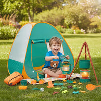 Meland Camping Play Set for Children 3-6 - Green - image 2
