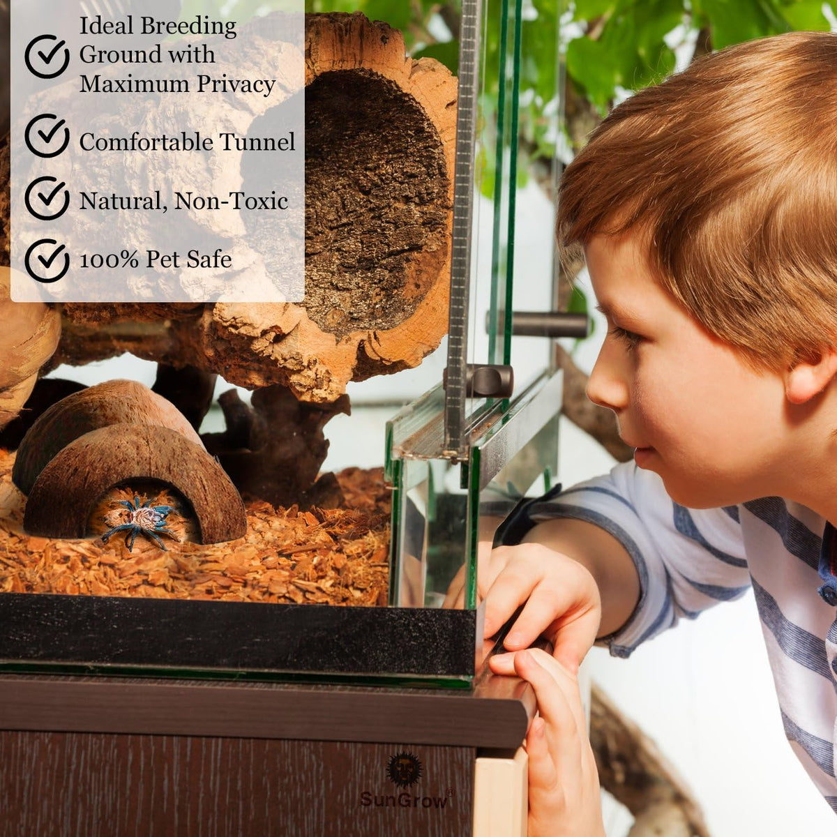 SunGrow Hermit Crab Coconut Cave - image 3