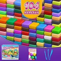 ESSENSON Air Dry Clay 150 Colors, Modeling Clay for Kids – Fun for Kids & Family - 104 Colors - image 2