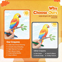 Lucky Art Crayonology bulk crayons, 20 individually wrapped 4-packs of red, yellow, blue and green - view 22