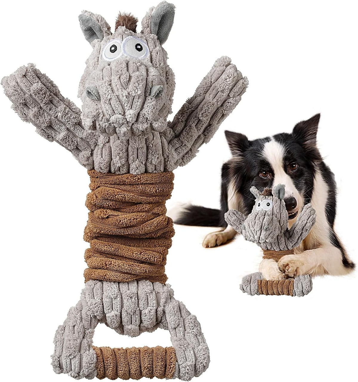 Tug of War Dog Toy, Crinkle Dog Toys for Large Dog - Donkey - image 2