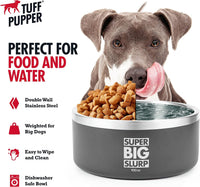Tuff Pupper 100 oz Heavy Duty Insulated Stainless Steel Dog Bowl - 100oz / Cool Grey - image 3