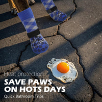 EXPAWLORER Dog Socks for Hot Pavement Summer to Prevent Licking Paws - X-Large / Blue - image 4