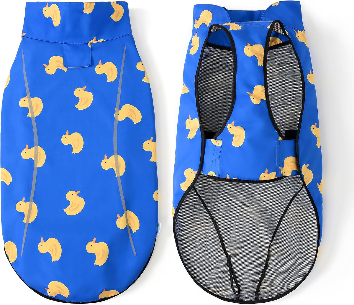 Mile High Life Dog Raincoat - L Chest 32"-40" / Blue Duck - image 3