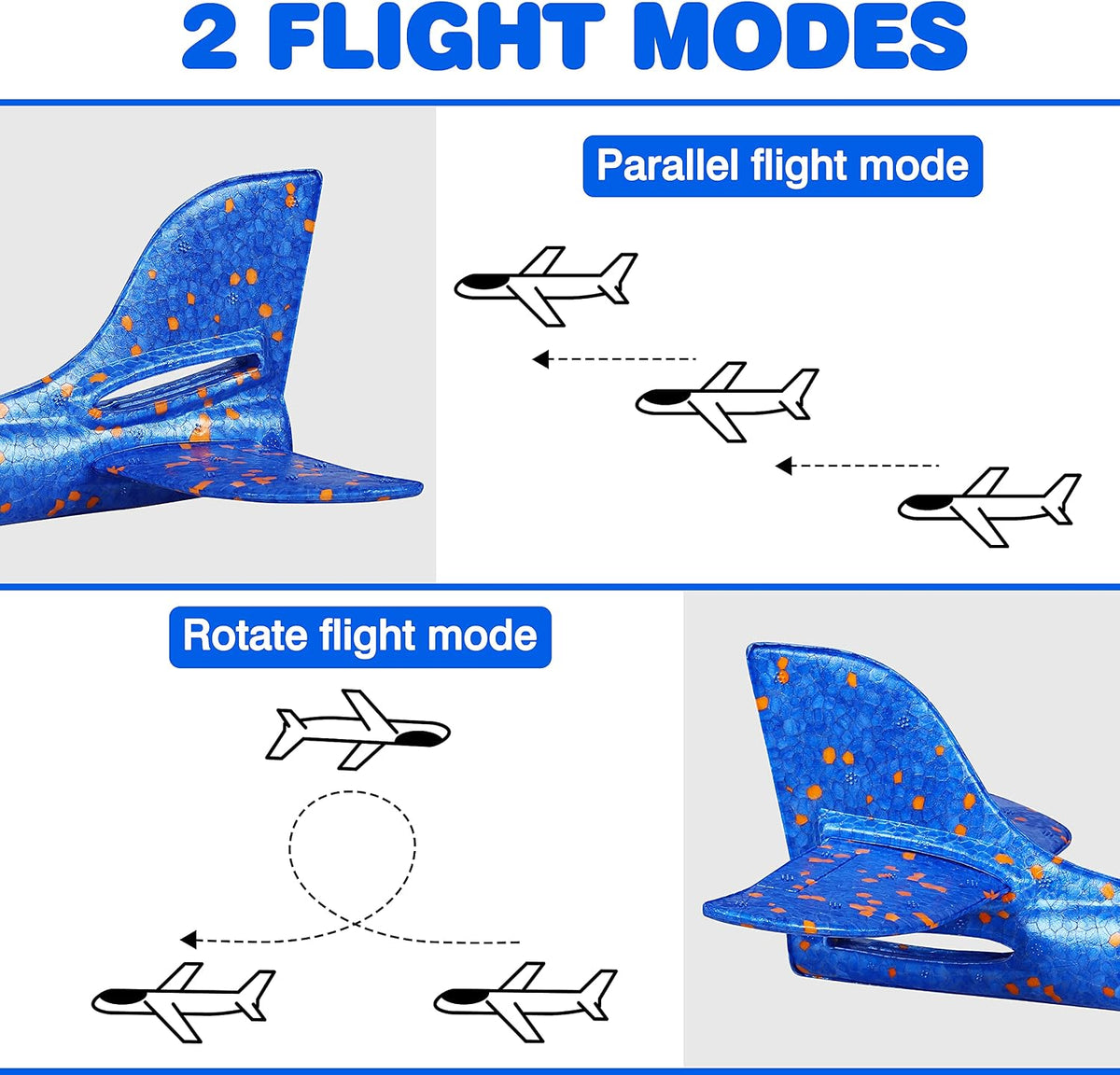 2 Pack LED Light Airplane - Colourful - image 3