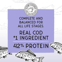 Blackwood Bounty Dry Cat Food, Cod & Carp Recipe for All Life Stages, 4.5 Pound Bag, High Protein, Grain Free