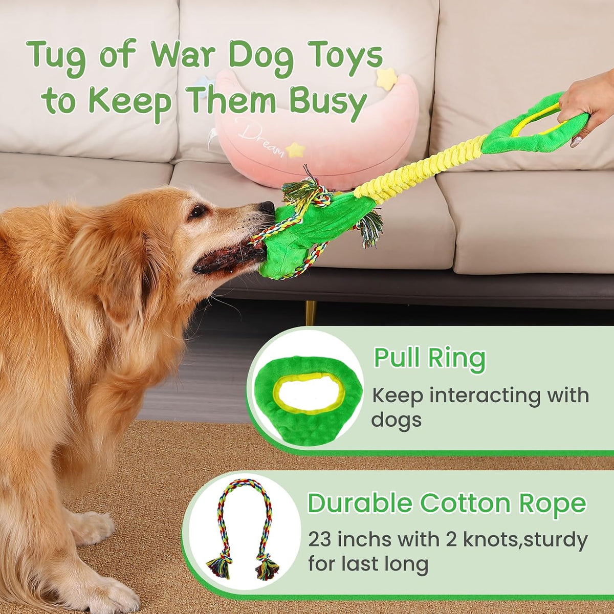 YINEYA Squeaky Dog Chew Toys - image 4