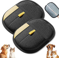 Pet Hair Removal Gloves, Pet Hair Remover Electrostatic Gloves for Cats & Dogs, Washable and Reusable Cat Hair Remover for Cat Beds, Bed Sheets, Sofas, Clothes, Carpets, Curtains (2pcs)