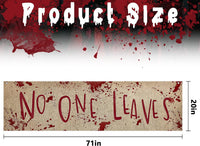 Watayo 71 x 20 inch bloody Halloween banner reading Time To Float - view 6