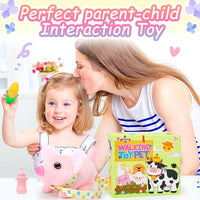 Tagitary Plush Toys Pig with Sounds, Interactive Electronic Pig Toys That Can Walk, Twitch Nose, Wag Tail, Stuffed Toys for Toddlers, Easter Christmas Birthday Gift